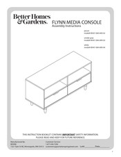 Better Homes and Gardens FLYNN BH47-084-899-03 Manual Del Usuario