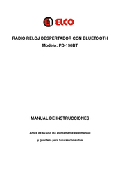 elco PD-190BT Manual De Instrucciones