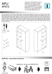 Forte APLI APS73 Instrucción De Montaje