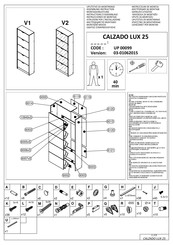 Dedeman CALZADO LUX 25 UP 00099 Instrucciones De Montaje