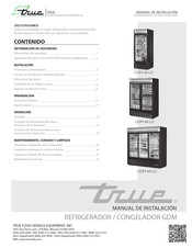 True GDM-49-LD Manual De Instalación