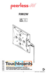 peerless-AV RMI2W Manual Del Usuario