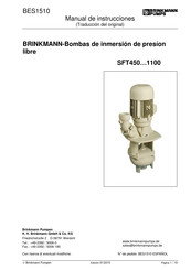 BRINKMANN PUMPS SFT450 1100 Serie Manual De Instrucciones