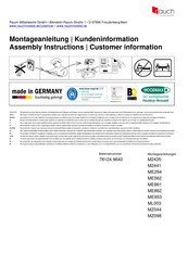 Rauch MZ098 Instrucciones De Montaje