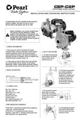 Pearl CEP Serie Manual De Instalación Y Mantenimiento