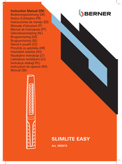 Berner 365815 Instrucciones De Manejo