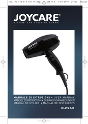 Joycare JC-474 B/R Manual De Instrucciones