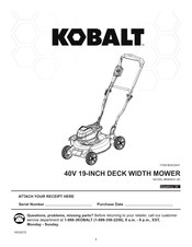 Kobalt KM4041-06 Manual Del Usuario