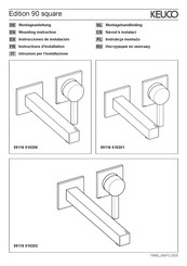 KEUCO Edition 90 59116 Serie Instrucciones De Instalación