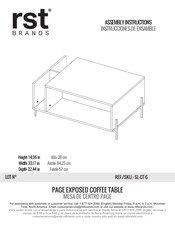 rst brands SL-CT-6 Instrucciones De Ensamble