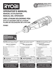 Ryobi FVH61 Manual Del Operador