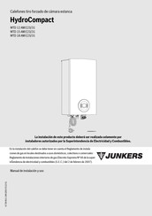 Junkers HydroCompact WTD 15 AM E23/31 Manual De Instrucciones