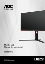 AOC U27G3X/BK Manual Del Usuario