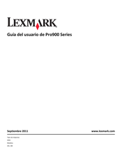 Lexmark Pro900 Serie Guia Del Usuario