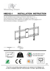 Mounting Dream HM2163-1 Instrucciones De La Instalación