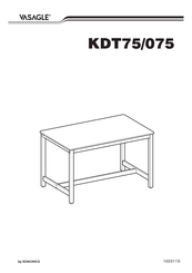 Songmics Vasagle KDT75/075 Instrucciones De Montaje