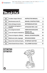 Makita DTW701Z Manual De Instrucciones