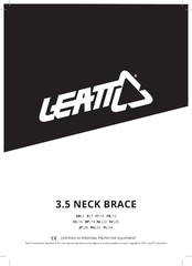 Leatt 3.5 NECK BRACE Manual Del Usuario