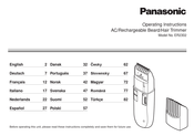 Panasonic ER2302 Instrucciones De Funcionamiento