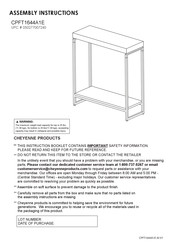 Cheyenne Products CPFT1644A1E Instrucciones Para Armar