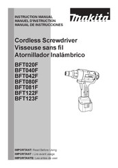 Makita BFT042F Manual De Instrucciones