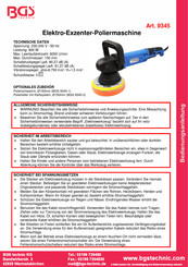 BGS technic 9345 Manual De Instrucciones