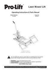 Pro-Lift PL5500 Manual De Piezas E Instrucciones De Funcionamiento