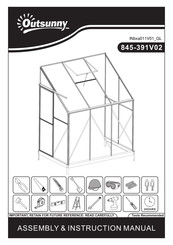 Outsunny 845-391V02 Manual De Montaje E Instrucciones