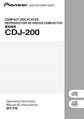 Pioneer CDJ-200 Manual De Instrucciones