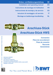 BWT HWS Serie Instrucciones De Montaje Y De Servicio
