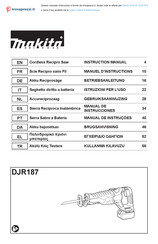 Makita DJR187 Manual De Instrucciones