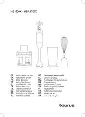 Taurus HBA1700X Instrucciones De Uso