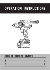 Dongcheng KDJZ03-13 Traducción De Las Instrucciones Originales