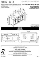 Allen + Roth BRINKHAVEN 60AG 2694594 Manual De Instalación