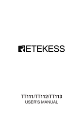 Retekess TT112 Manual Del Usuario