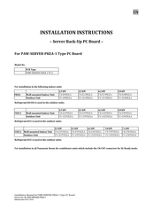 Panasonic PAW-SERVER-PKEA-1 V5.2 Instrucciones De Instalación
