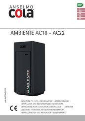 Anselmo Cola AMBIENTE AC34 Instrucciones De Uso, Instalación Y Mantenimiento