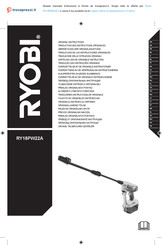 Ryobi RY18PW22A-0 Traducción De Las Instrucciones Originales