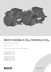 .bock HGX22e/105-4 S CO2 Instrucciones De Montaje