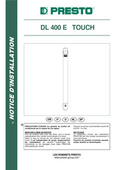 Presto DL 400 E TOUCH Instrucciones De Instalación