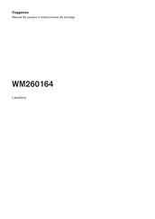 Gaggenau WM260164 Manual De Usuario E Instrucciones De Montaje