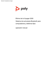 Poly Voyager 5200 Office Operacion