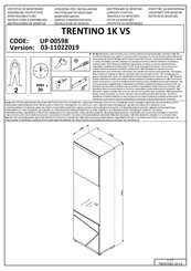 Forma Ideale TRENTINO 1K VS UP 00598 Instrucciones De Montaje