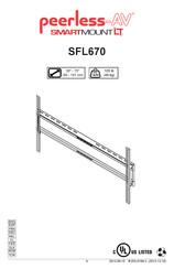 peerless-AV SMARTMOUNT LT SFL670 Manual Del Usuario