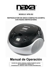 Naxa NPB-252 Manual De Operación