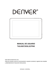 Denver TAQ-90072KBLUE Manual De Usuario