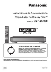 Panasonic DMP-UB900 Instrucciones De Funcionamiento