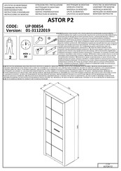 Dedeman ASTOR P2 UP 00854 Instrucciones De Montaje