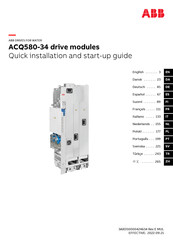 ABB ACQ580-34 Guía Rápida De Instalación Y Puesta En Marcha