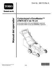 Toro eTimeMaster eTM76 Manual Del Operador